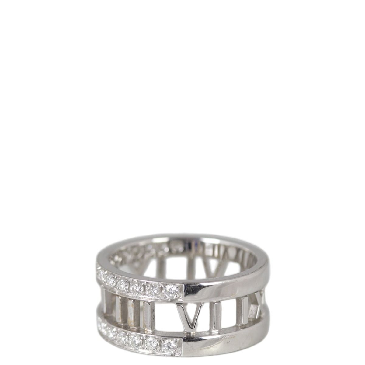 Tiffany Co. Atlas 18k White Gold Ring
