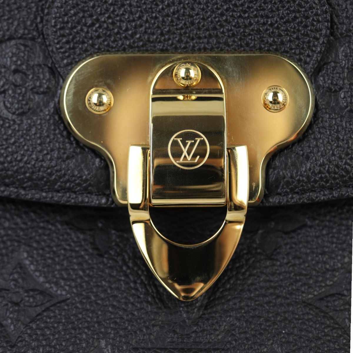 Louis Vuitton Georges Handbag Monogram Empreinte Leather MM Blue 2357352