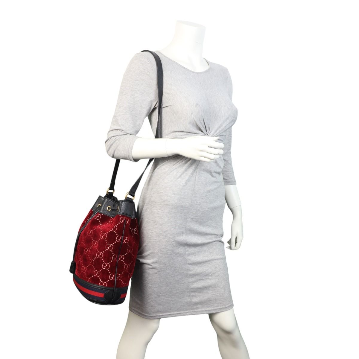 Gucci velvet bucket hotsell