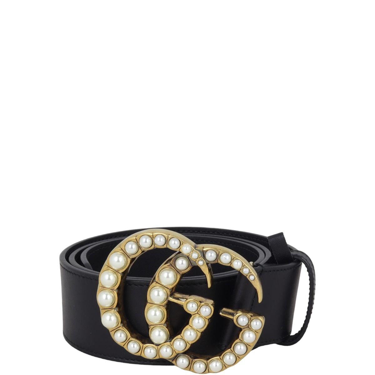 Gucci Marmont Double G Pearl Belt