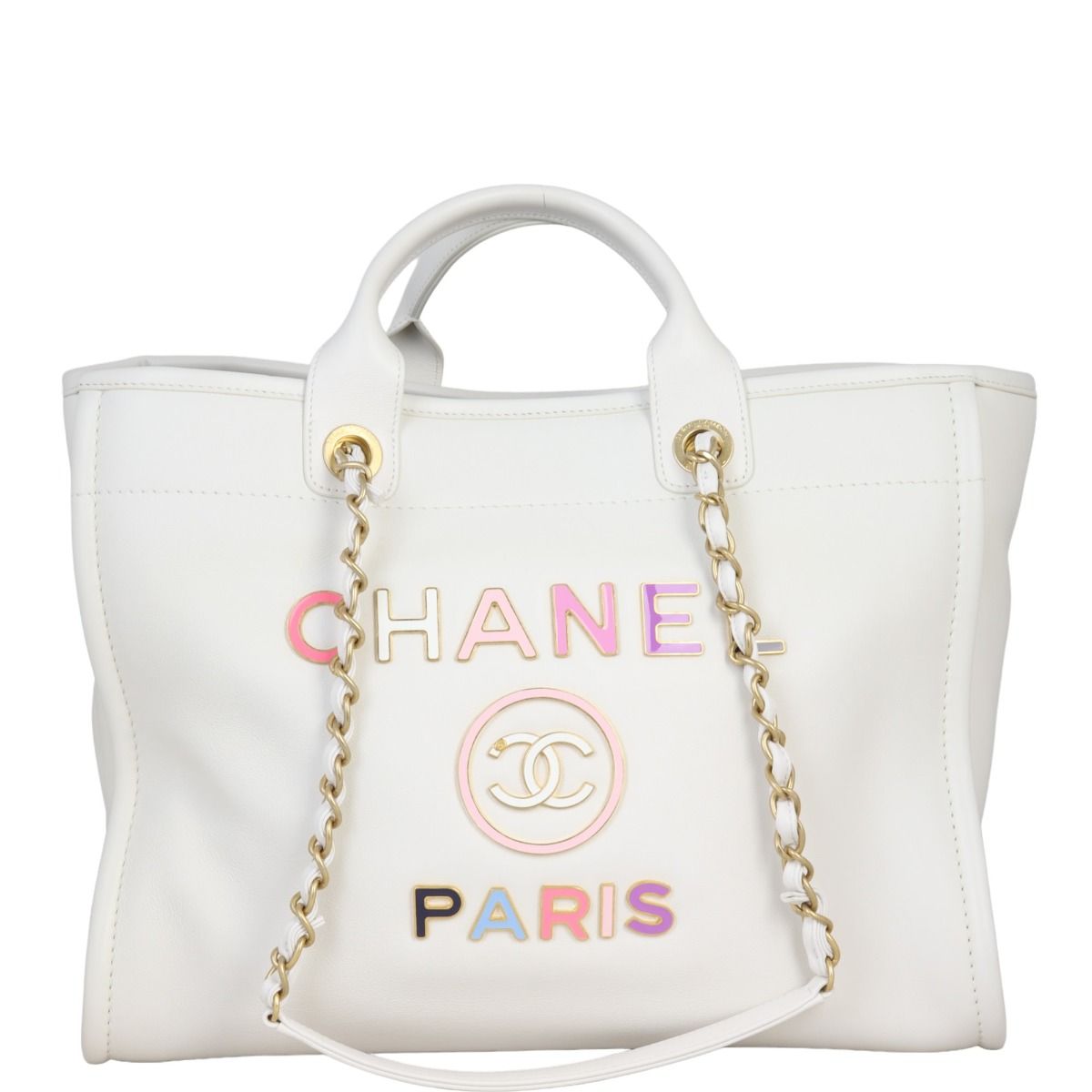 Chanel Deauville Leather Tote Medium