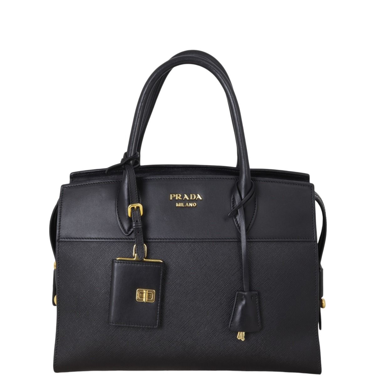 Prada saffiano city calf clearance