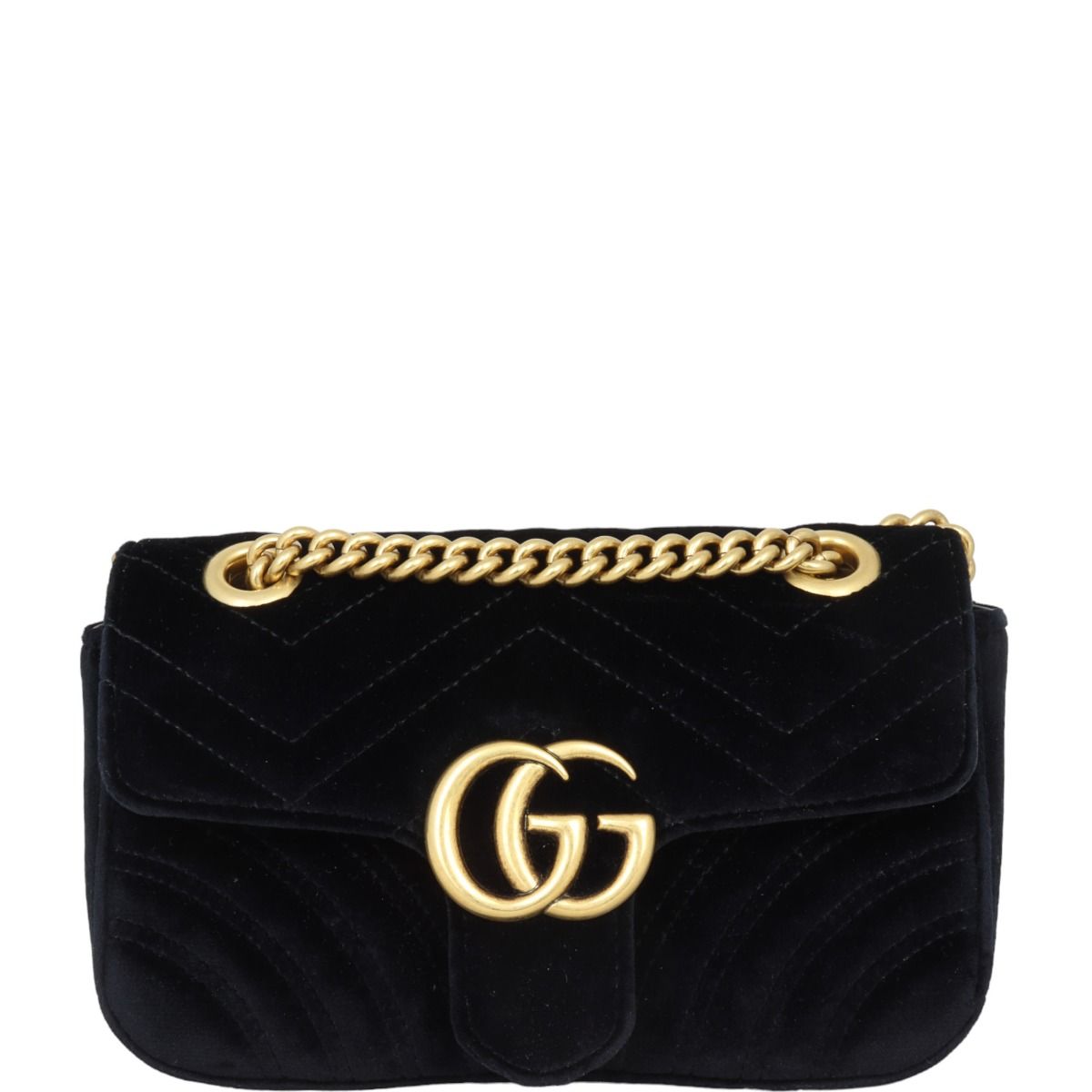 Marmont velvet top mini bag