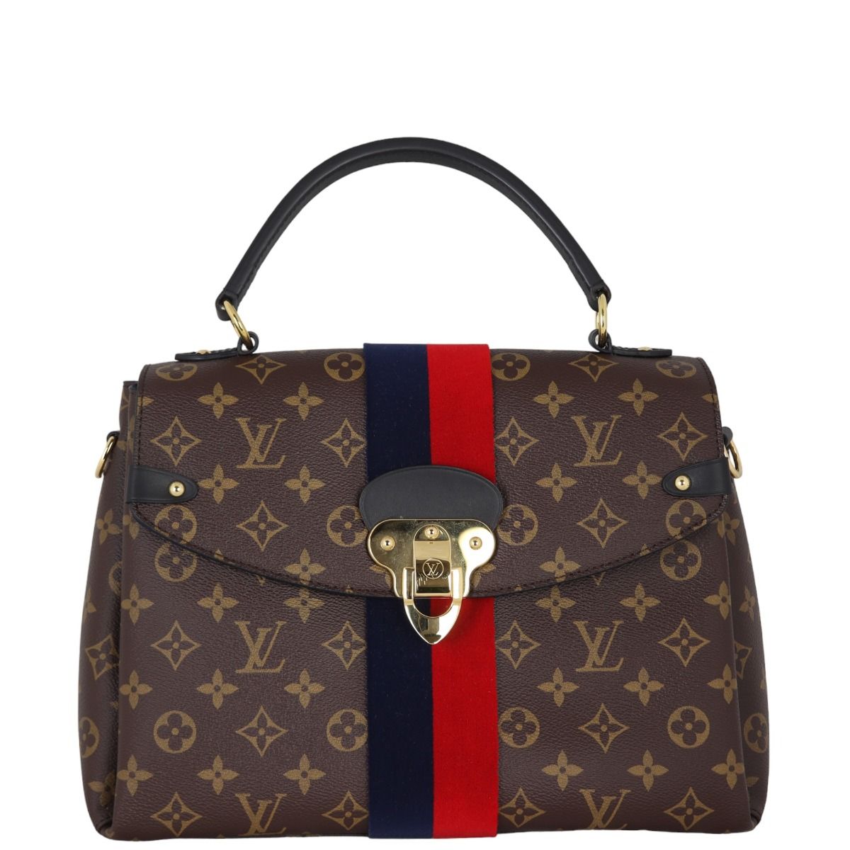 Louis vuitton bag with blue stripe new arrivals
