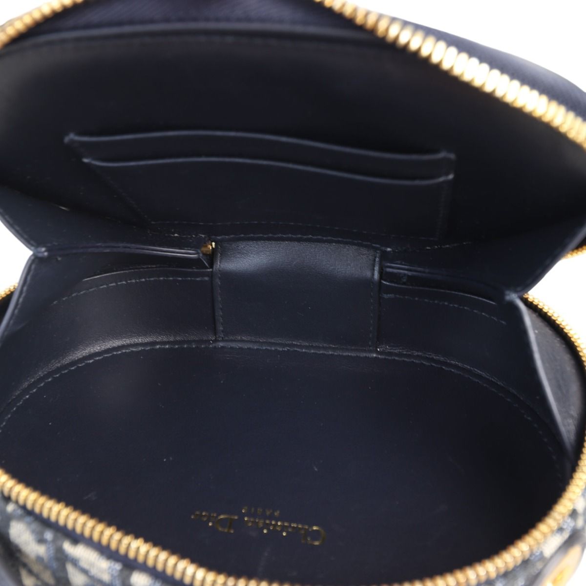 Dior - CD Signature Oval Camera Bag Blue Dior Oblique Jacquard - Women
