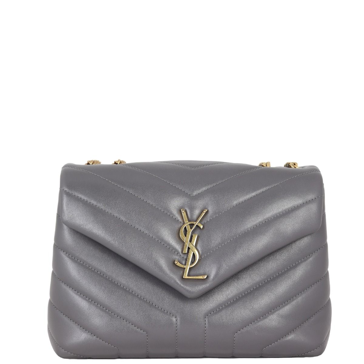 Ysl loulou small grey outlet