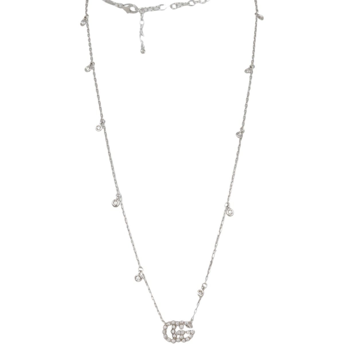Gucci white outlet gold necklace