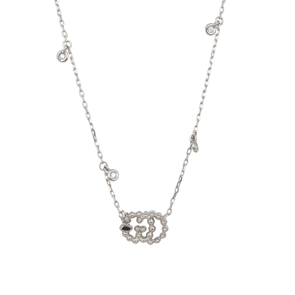 Gucci diamond sale necklace