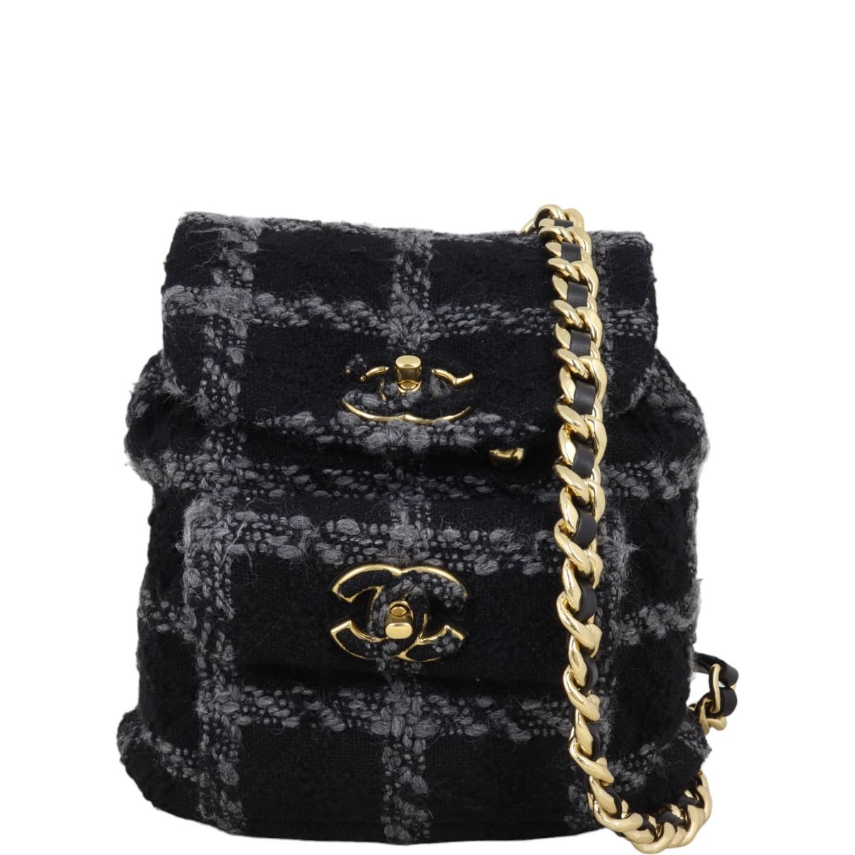 Chanel backpack tweed cheap