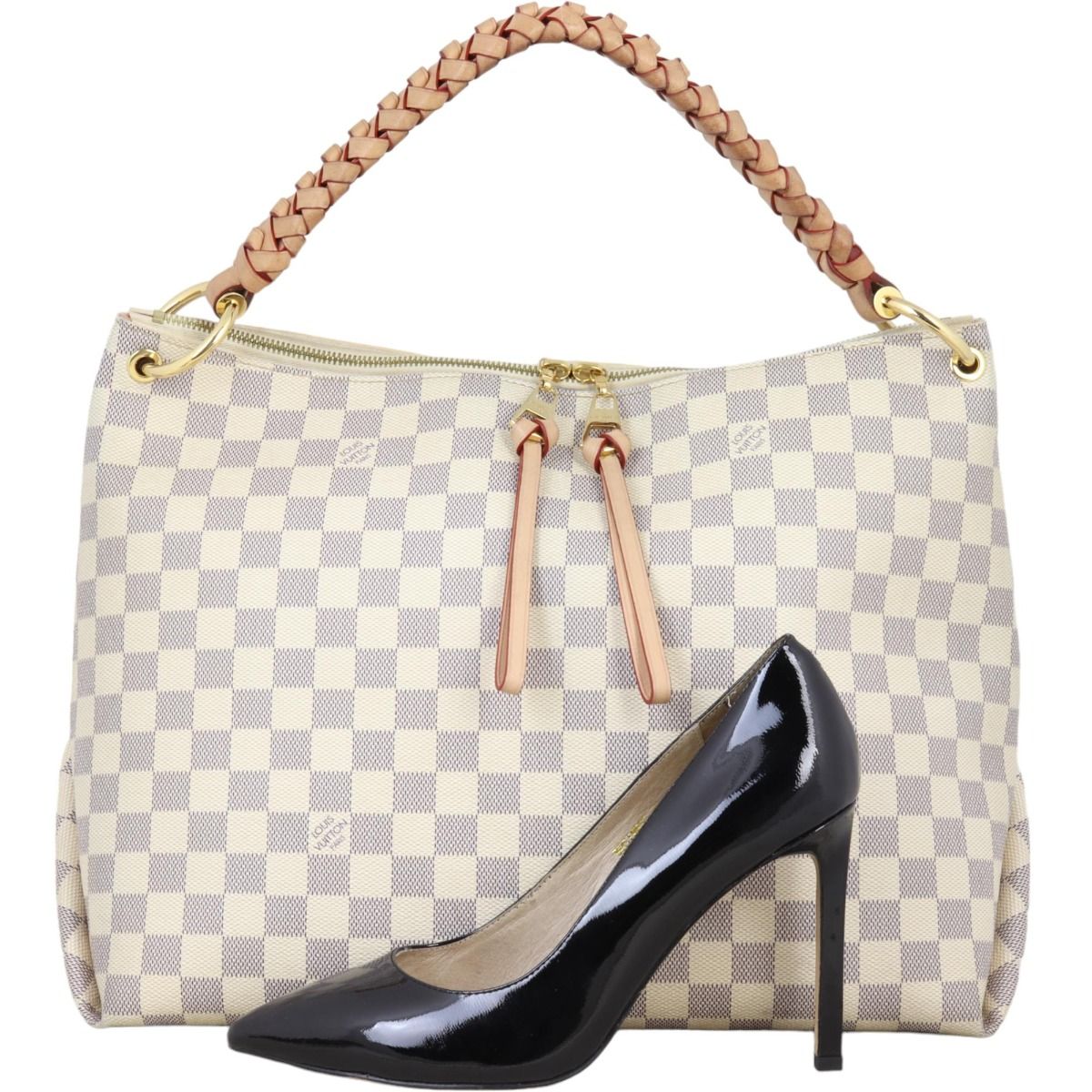 Louis vuitton damier azur hobo bag on sale