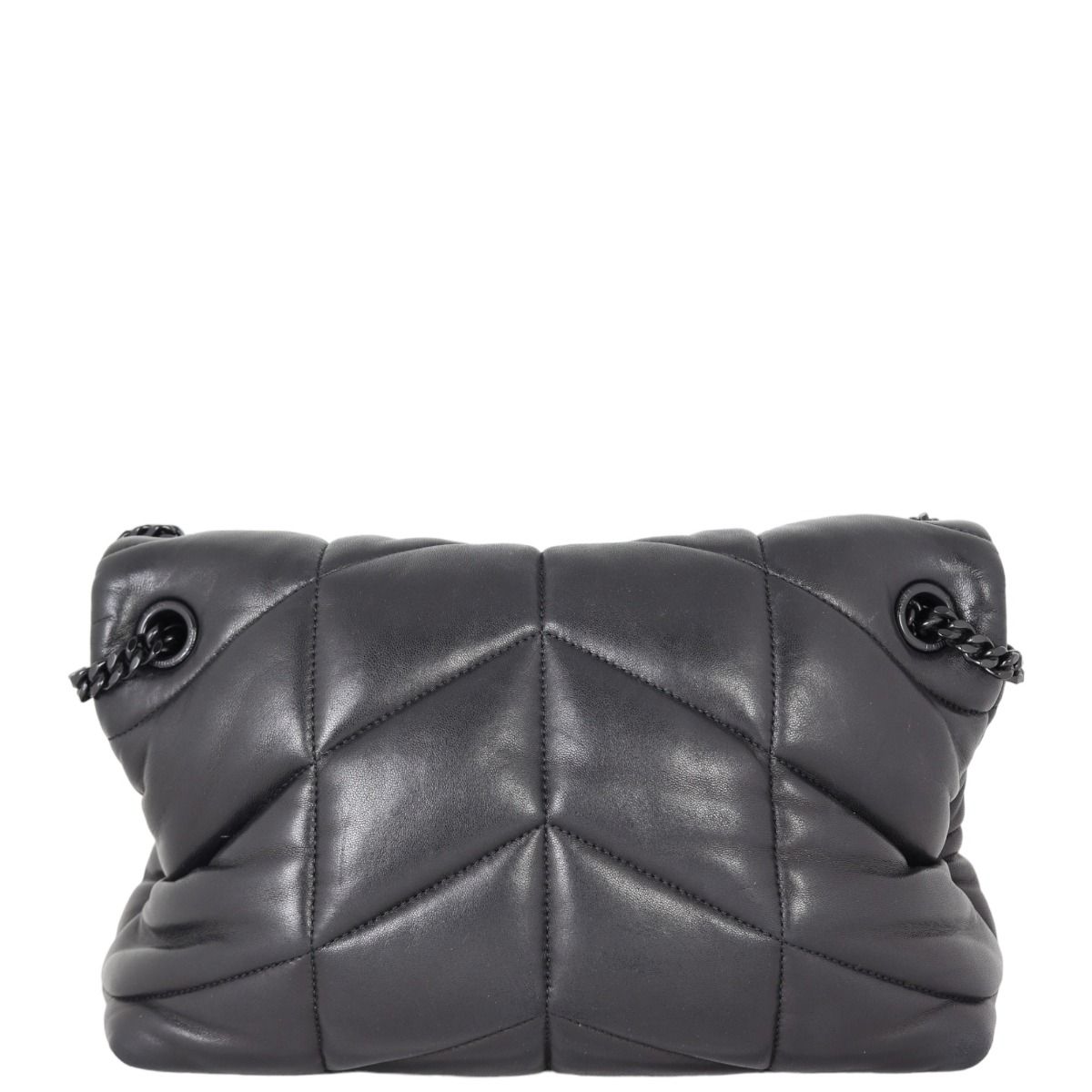 Loulou puffer small pouch in quilted lambskin on sale