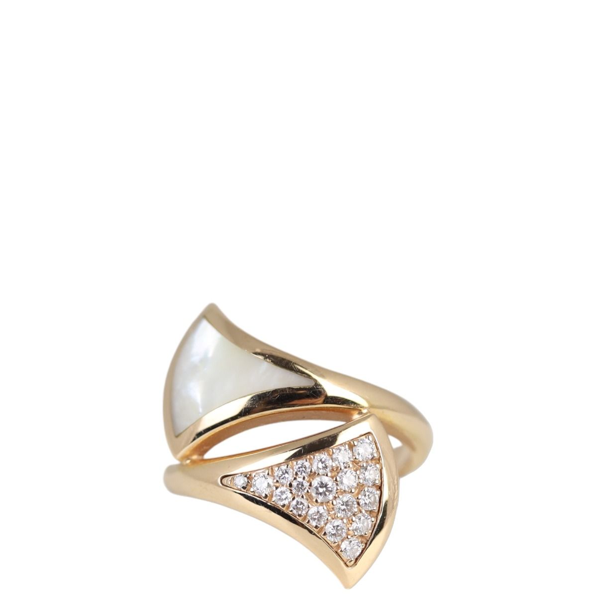 Mother of pearl and diamond hot sale ring