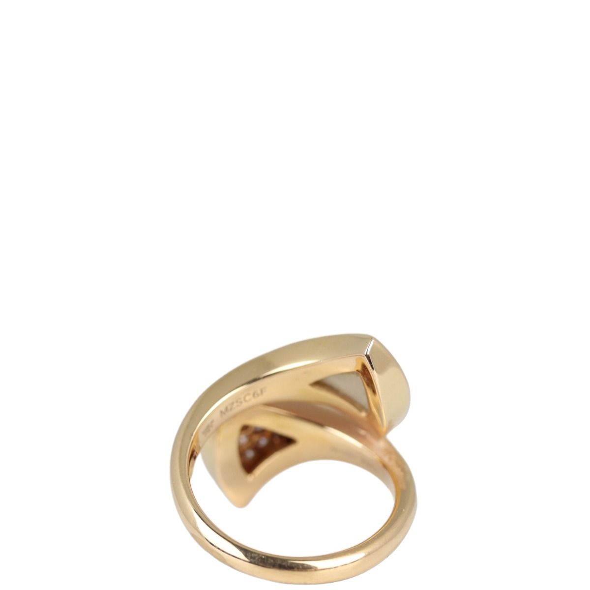 Bvlgari Diva s Dream 18k Rose Gold Diamond Mother of Pearl Ring