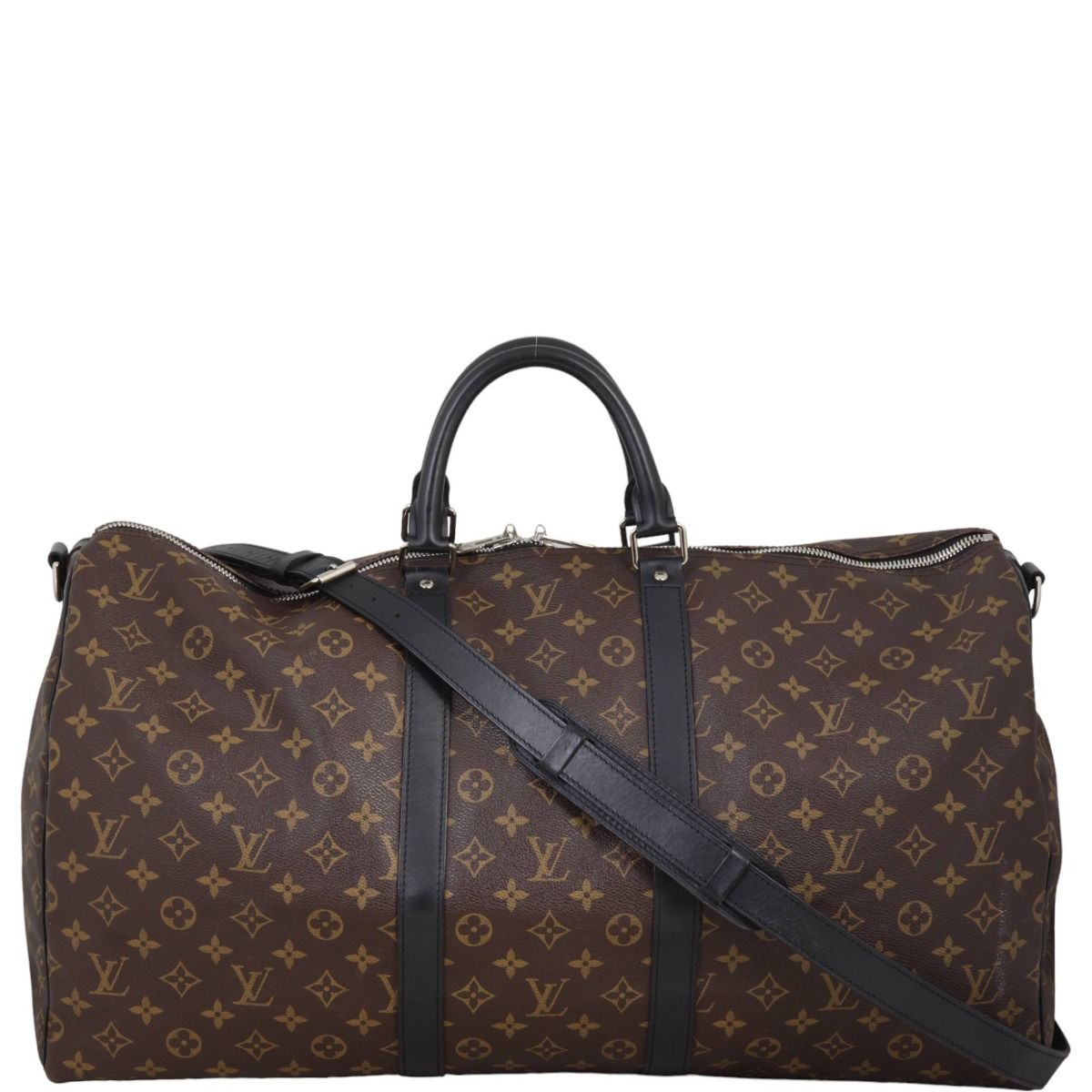 【希少】Louis Vuitton Keepol 55 Macassar BOLSA LOUIS VUITTON MONOGRAM MACASSAR KEEPALL BANDOULIÈRE 55