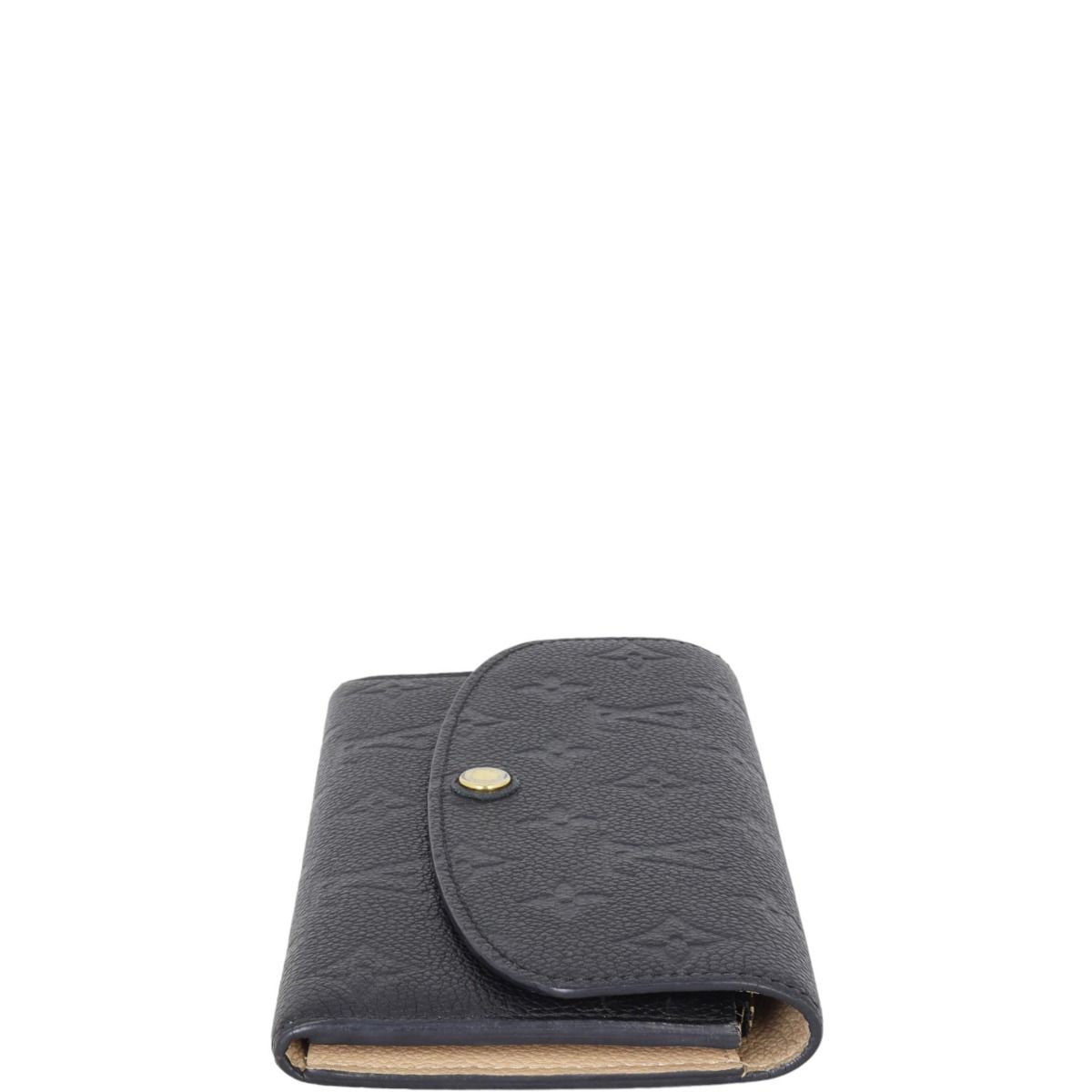 Authentic Louis Vuitton Emilie Wallet Monogram Empriente Leather Noir  Excellent