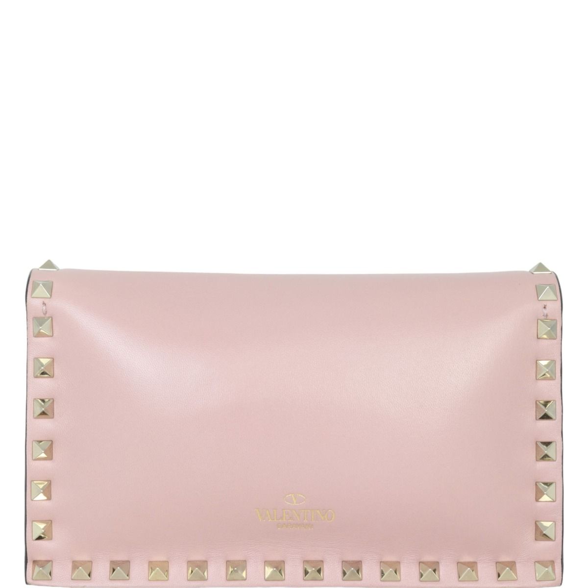 Valentino rockstud flap clutch top