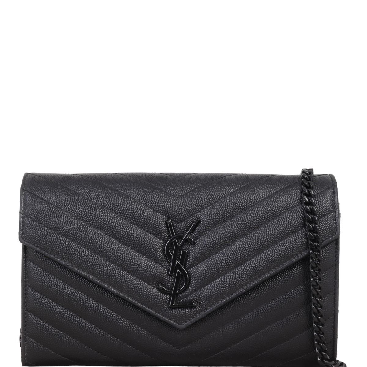 ★SAINT LAURENT★CASSANDRE クラシック チェーンウォレット CLASSIC CASSANDRE CHAIN WALLET IN GRAIN DE POUDRE LEATHER