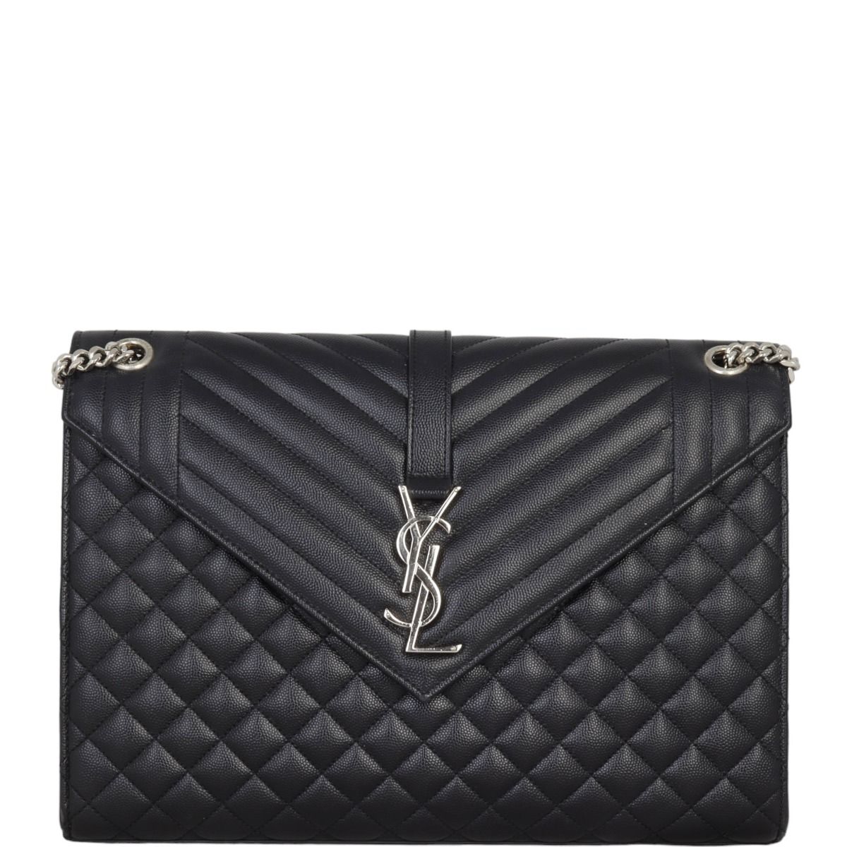 Ysl medium envelope best sale bag silver hardware