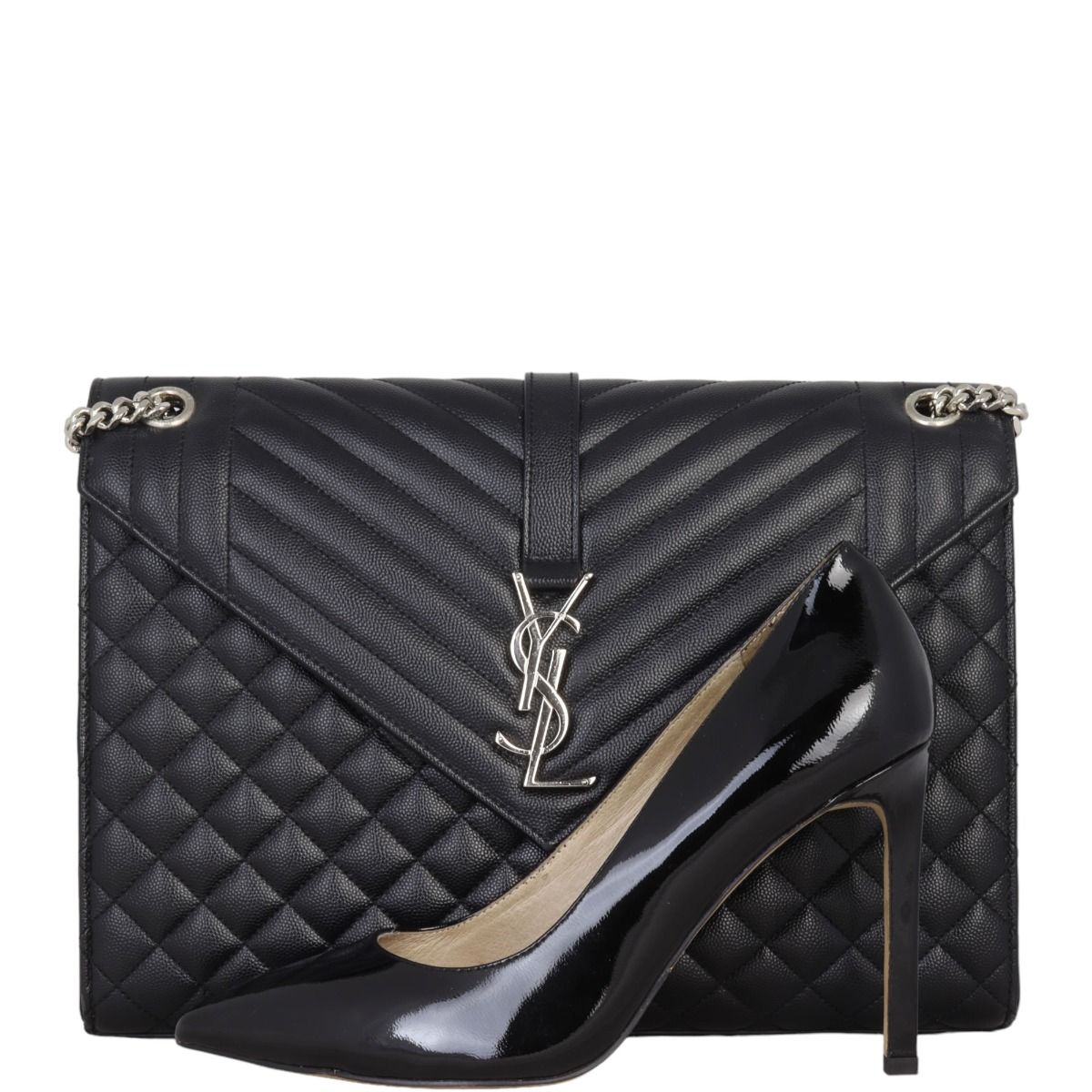 Ysl large top envelope chain bag