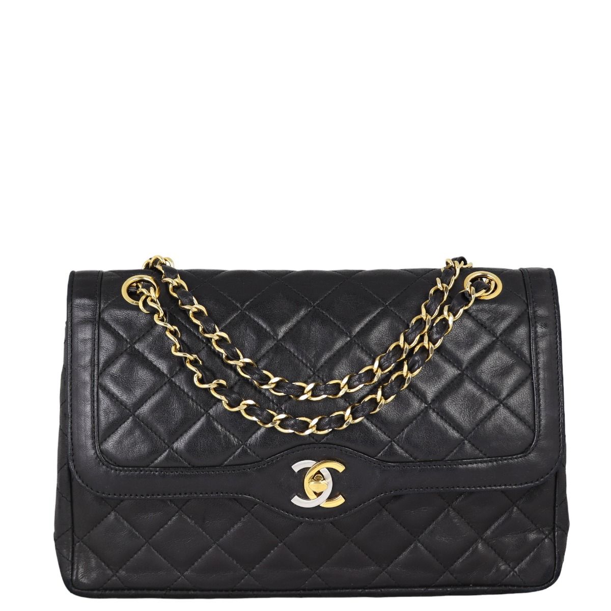 Chanel Two Tone CC Double Flap