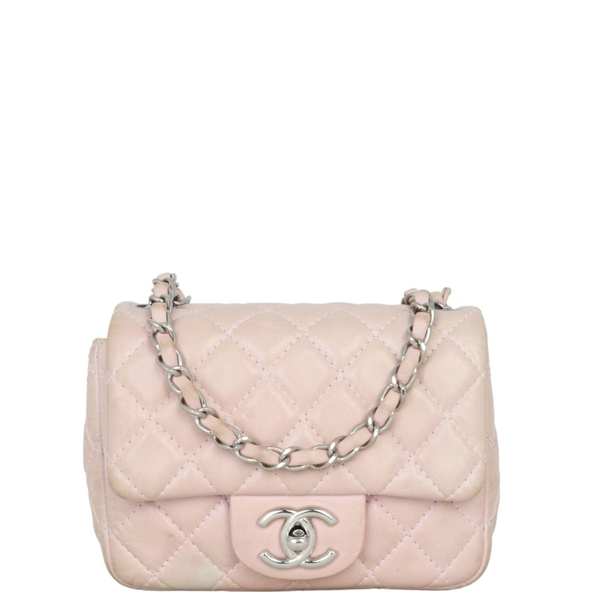 Chanel Classic Flap Mini Square Bag Pale Pink