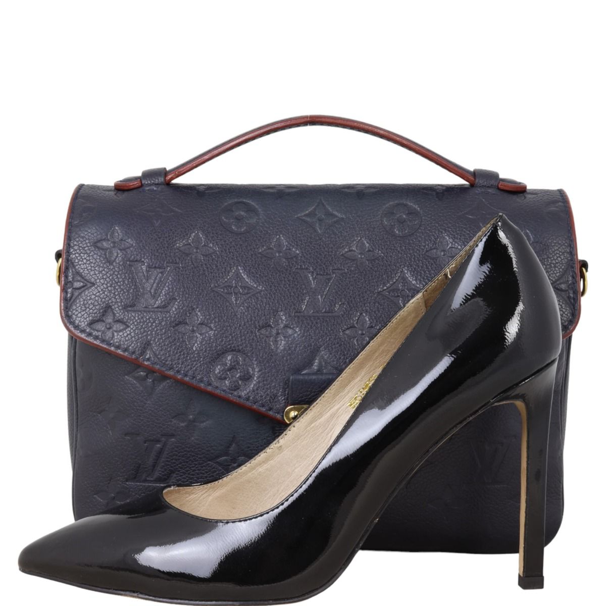 【国内発送】POCHETTE METIS Monogram Empreinte Leatherセール Louis Vuitton Black Monogram Empreinte Leather Pochette