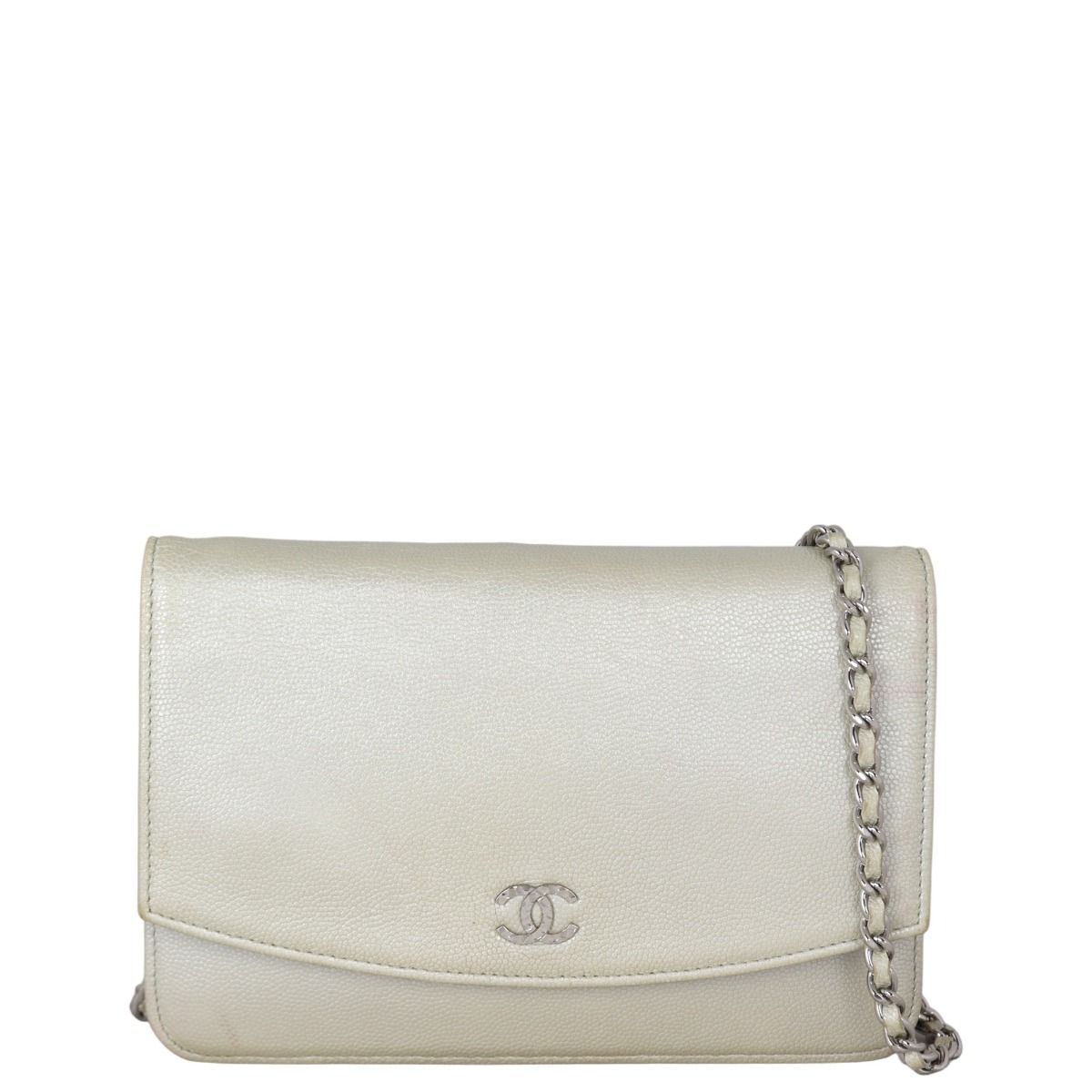 Chanel sevruga wallet hotsell on chain