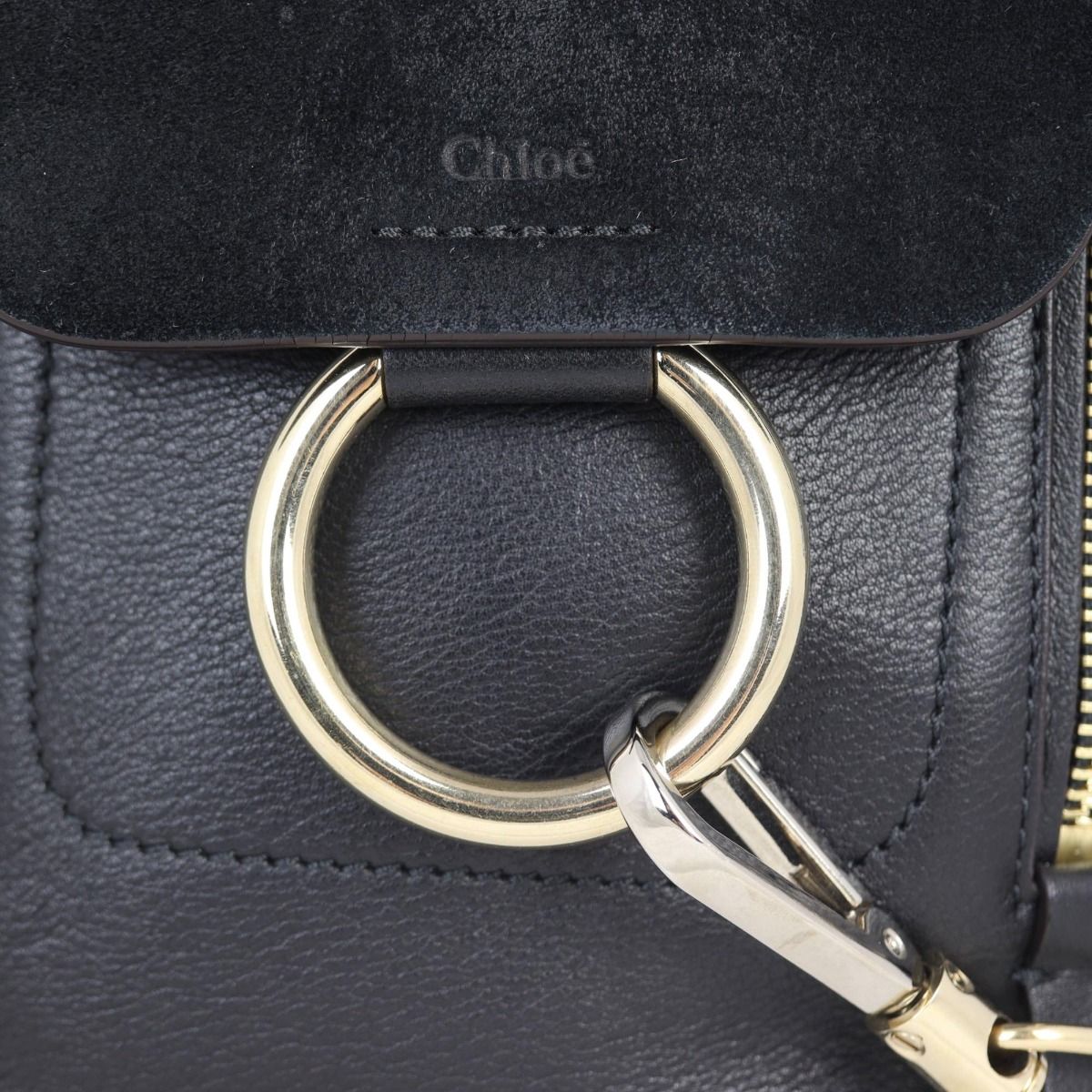 Chloe faye store mini backpack black
