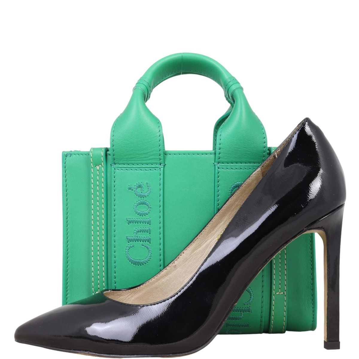 【Chloe】Mini Woody Tote Pop Green ☆関税送料込み Chloé Woody Mini Tote Bag in Green | Lyst