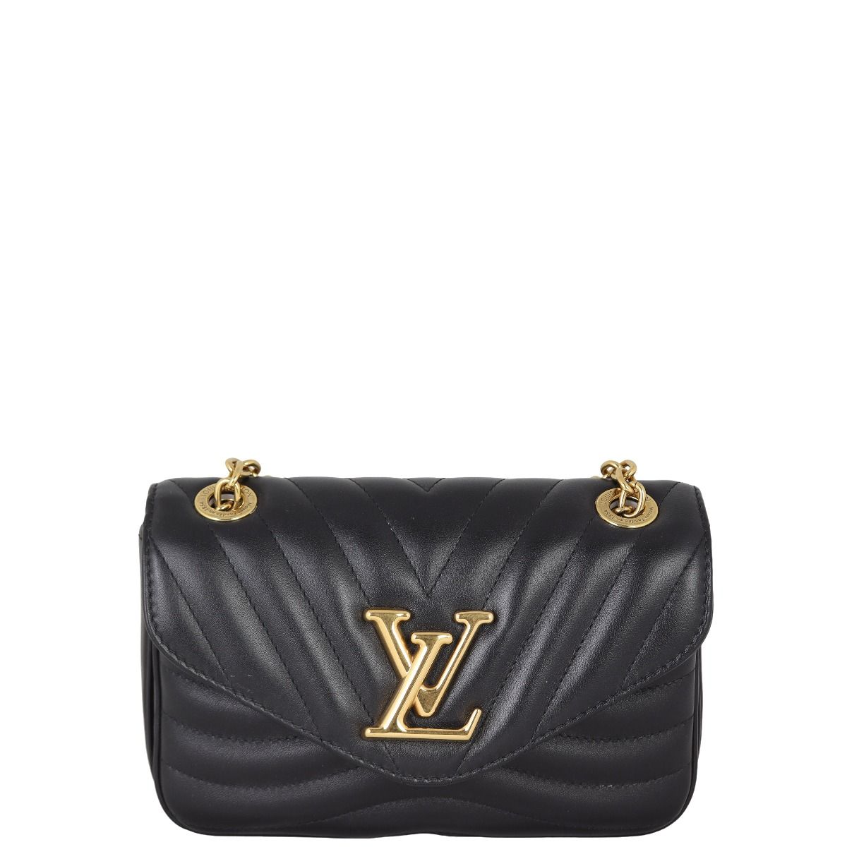 Louis Vuitton New Wave Chain Bag PM Noir Smooth Calfskin, Luxury