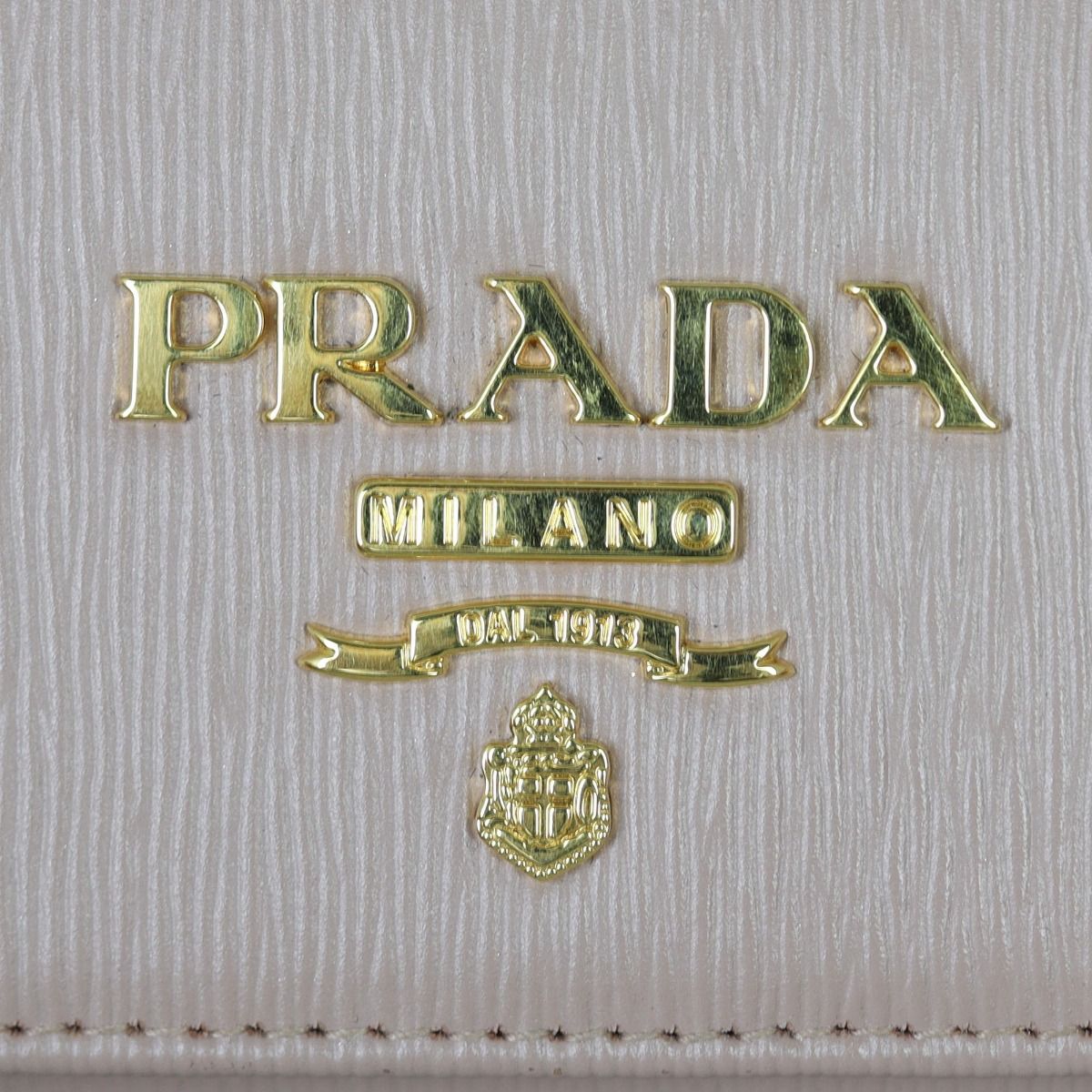 VINTAGE●PRADA●ヴィテッロ ムーブウォレット オンチェーン Prada Beige Move Leather Wallet on Chain Clutch Bag 1BP290