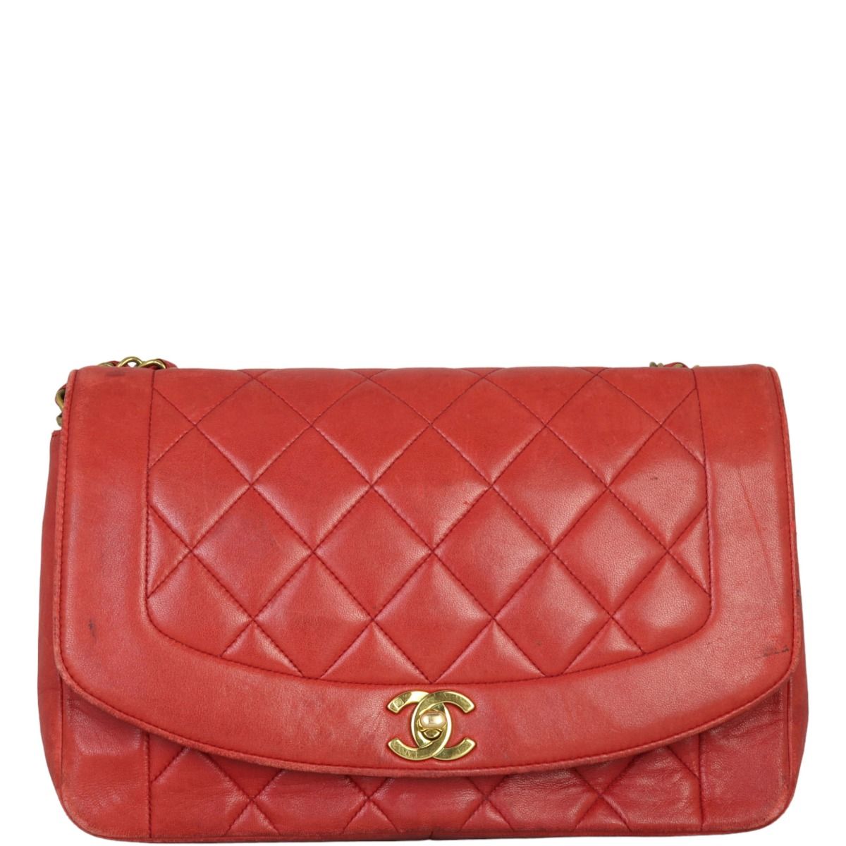 Chanel Diana Flap Bag Medium Red