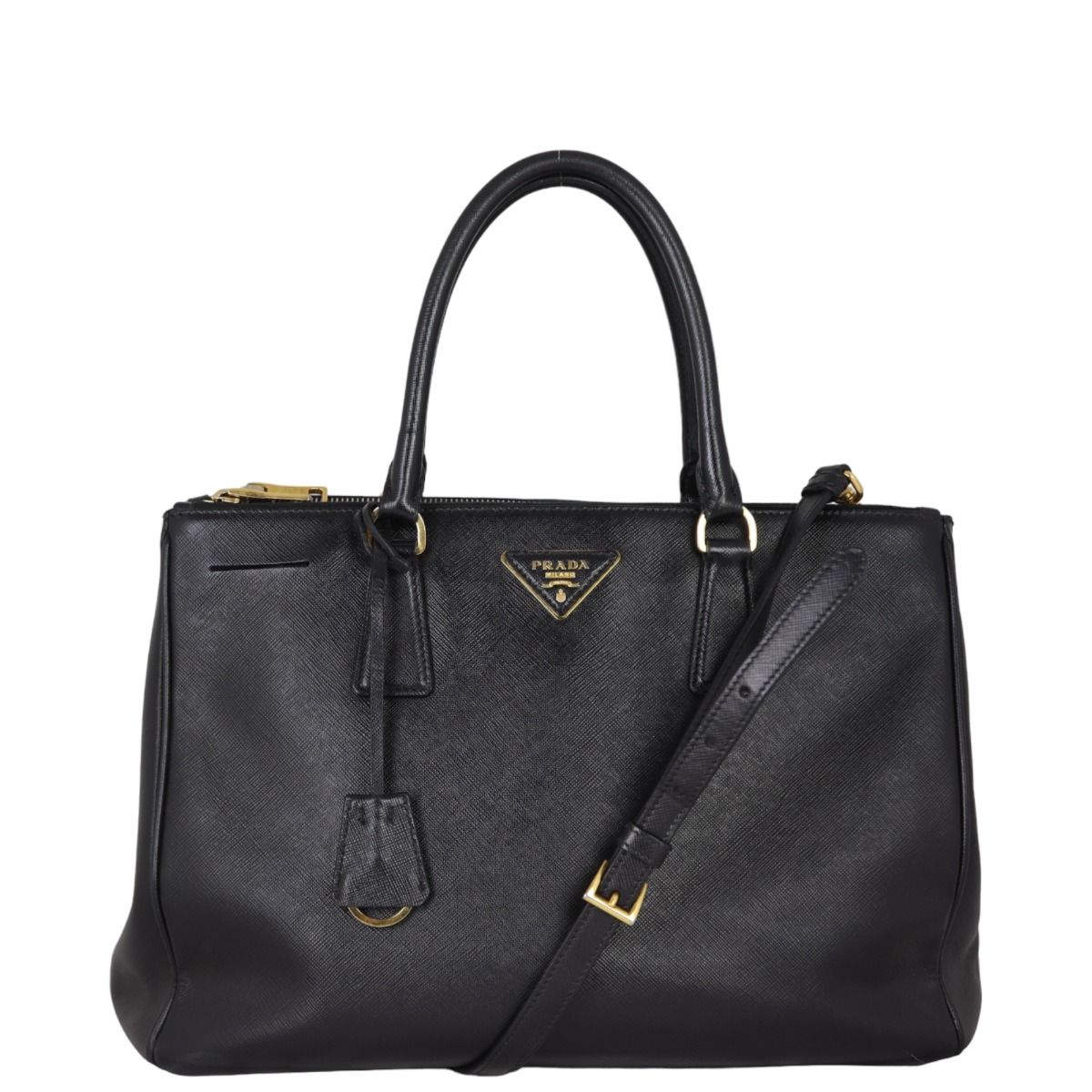Prada saffiano lux best sale double zip tote