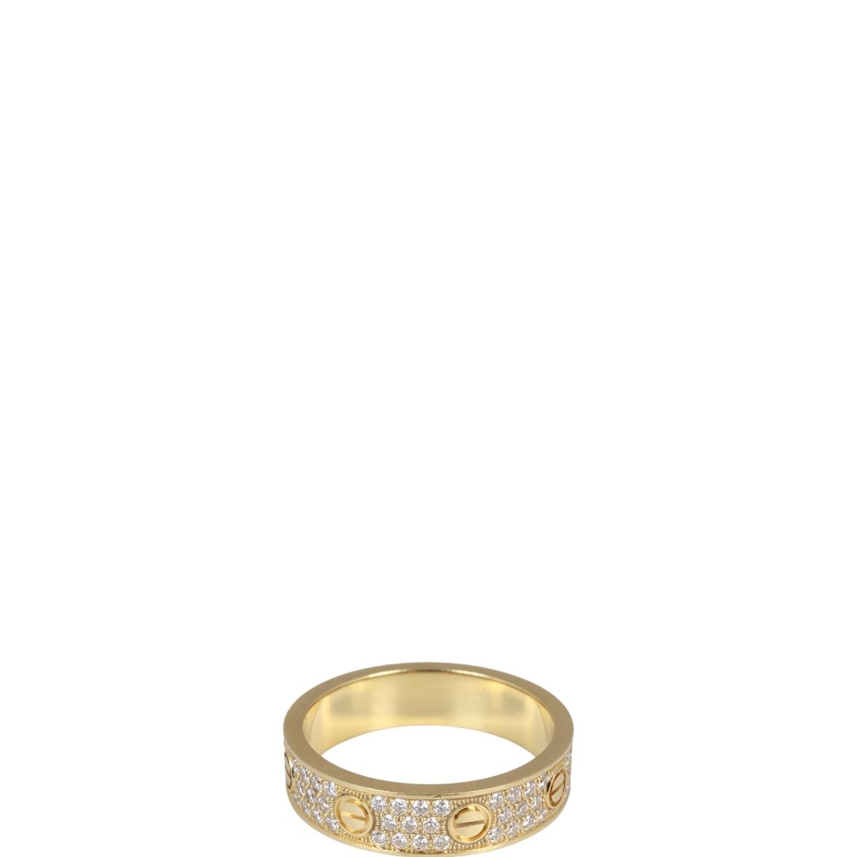 Cartier love wedding band diamond paved online