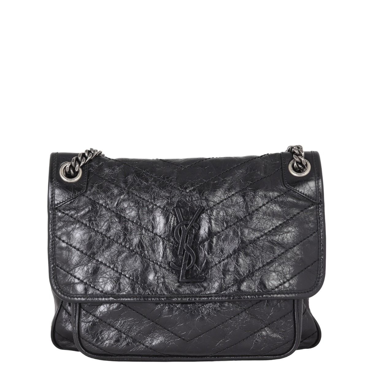 Medium niki monogram leather shoulder bag store