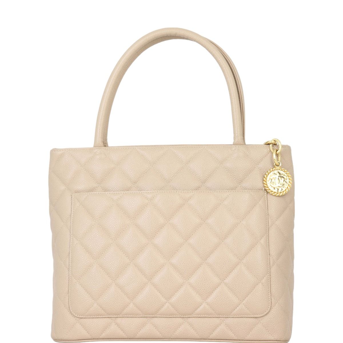 Chanel Medallion Tote Beige
