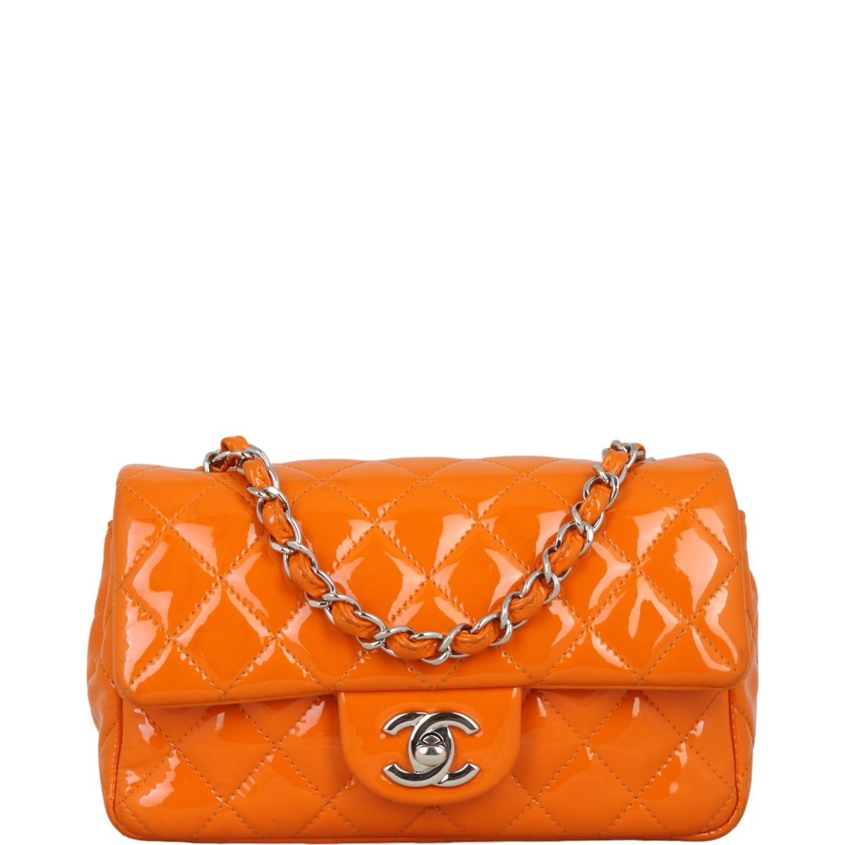 Orange chanel bag on sale