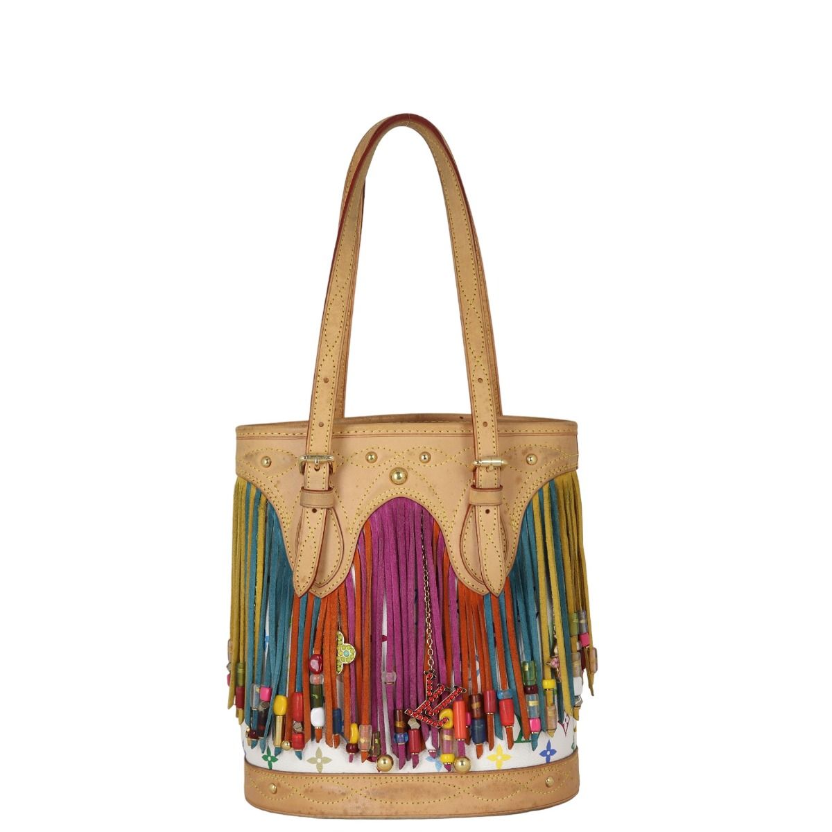 Louis vuitton fringe bucket bag outlet