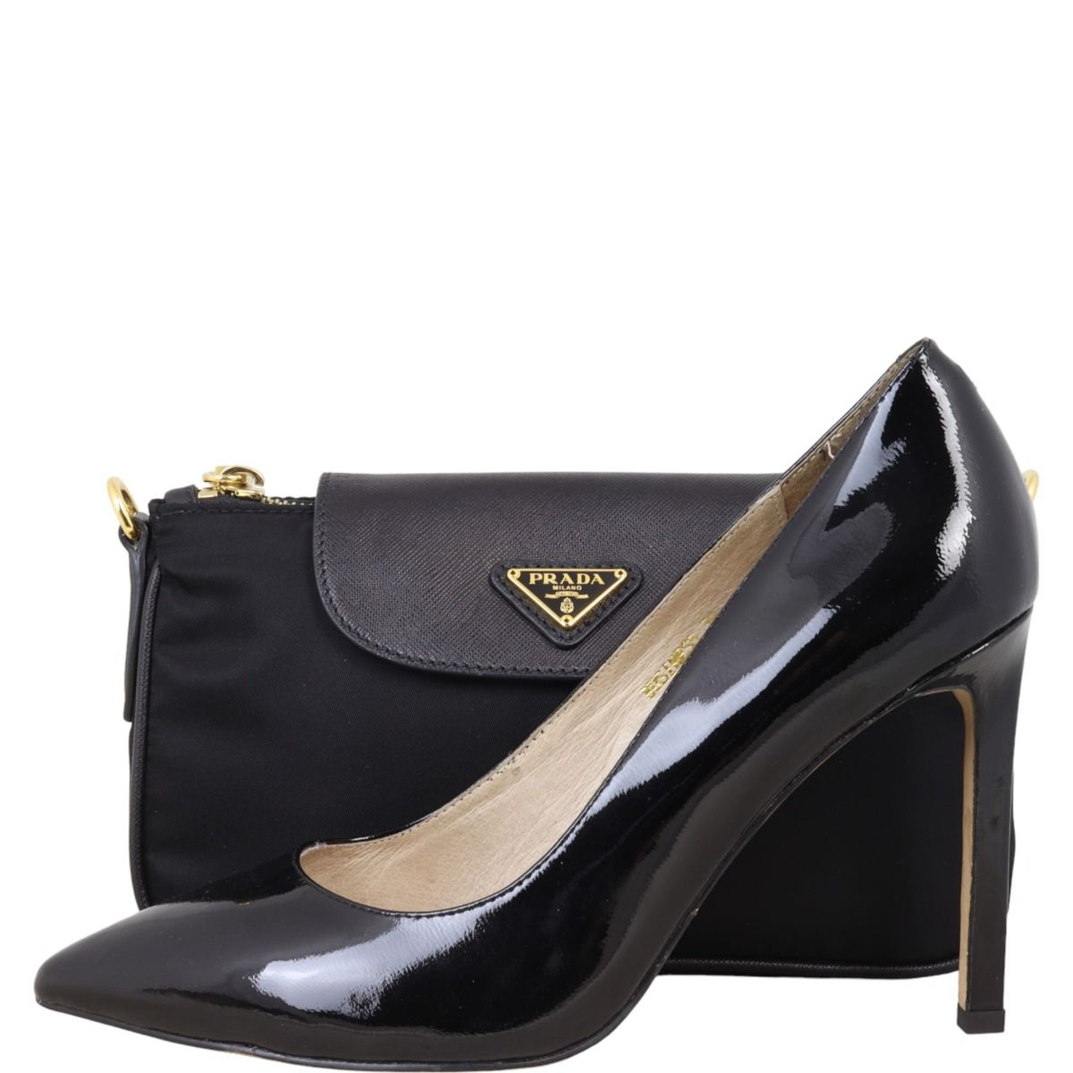 Prada tessuto saffiano nero sale