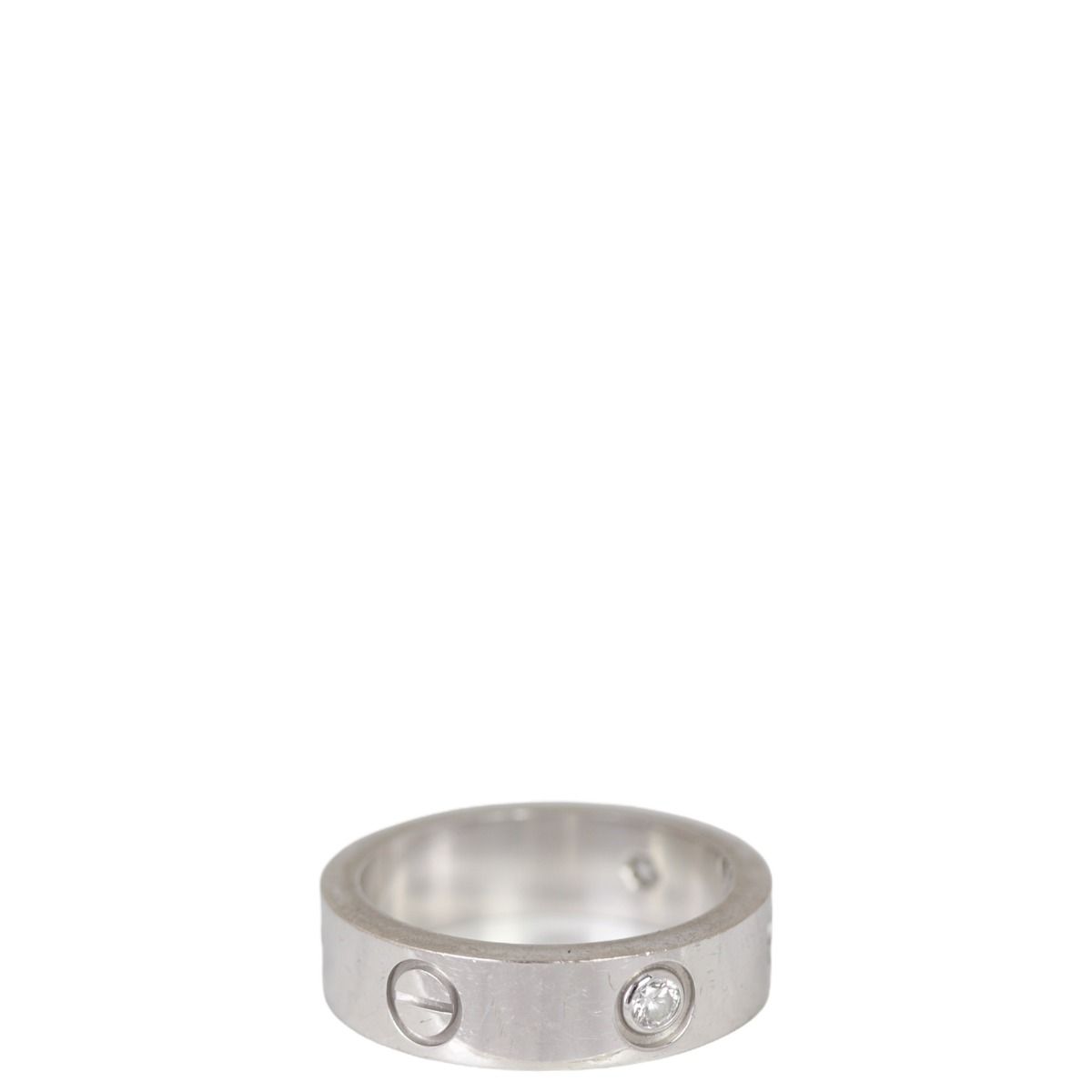 Cartier Love ring white gold 3 diamonds