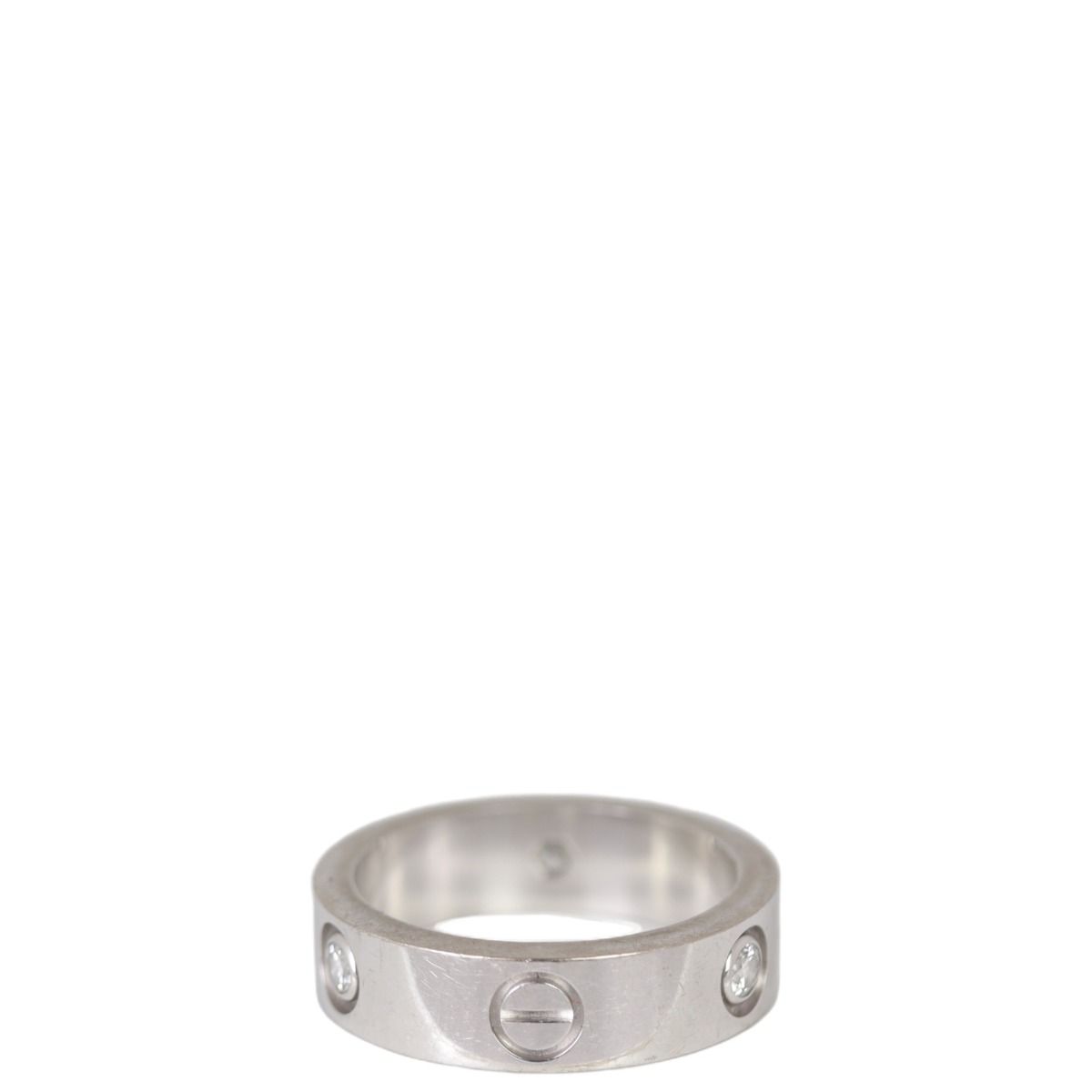 Cartier Love ring white gold 3 diamonds