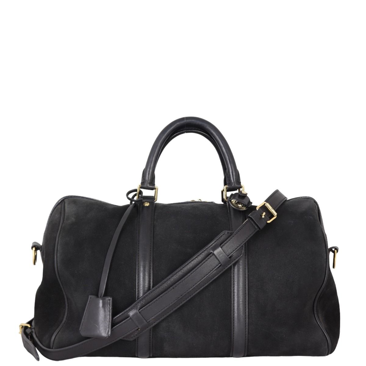 Black Louis Vuitton Sofia Coppola SC Bag with Black Leather trim