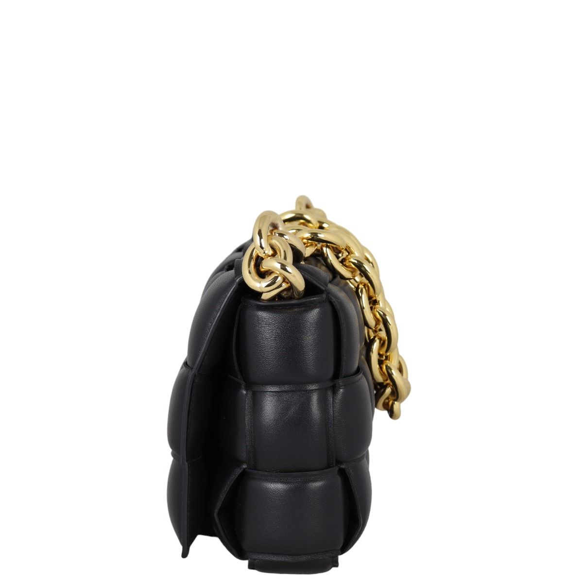 【BOTTEGA VENETA】Padded Leather Chain Cassette Bag Seagrass Bottega Veneta Padded Leather Cassette Bag – Recess