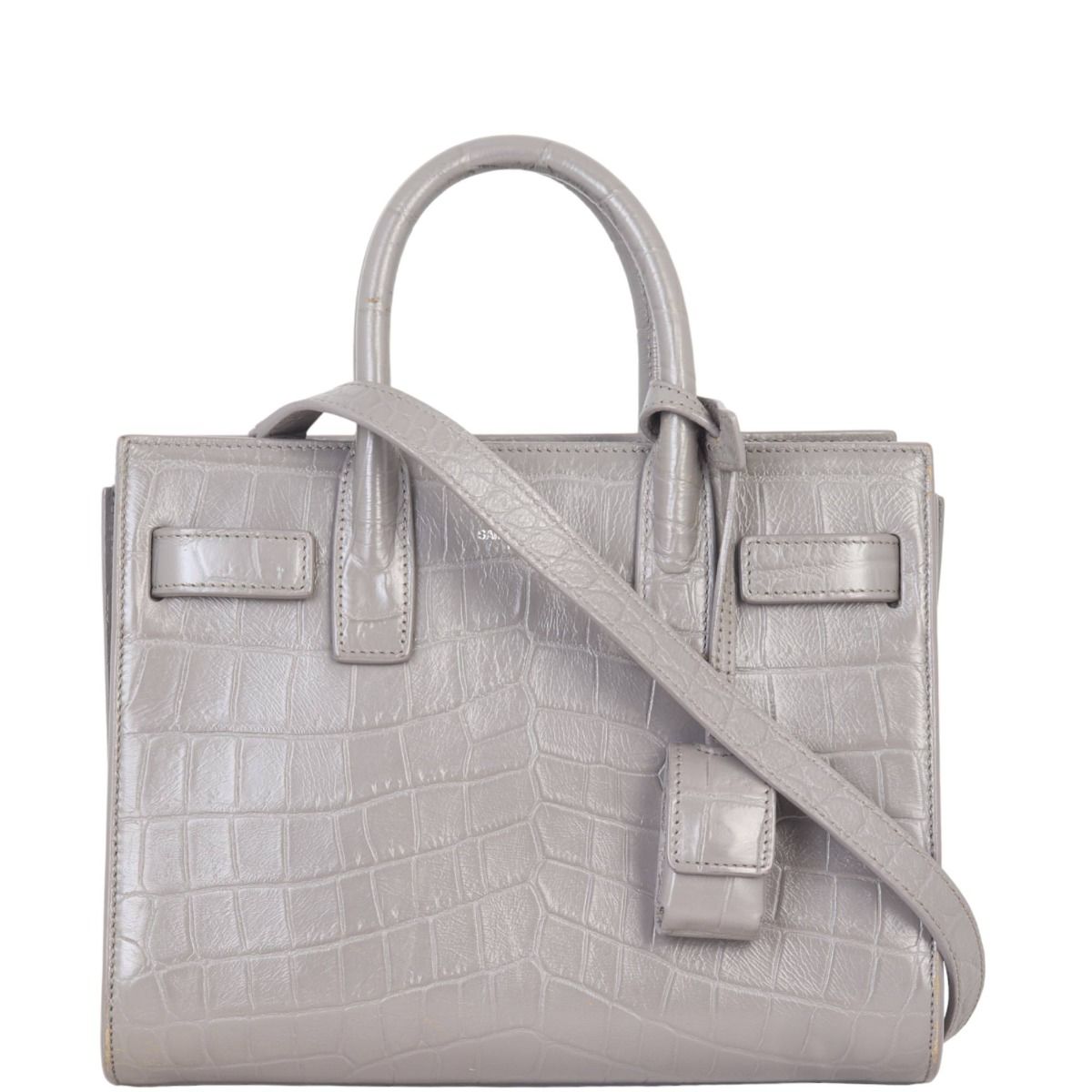 Saint Laurent Sac de Jour Nano Croc Embossed