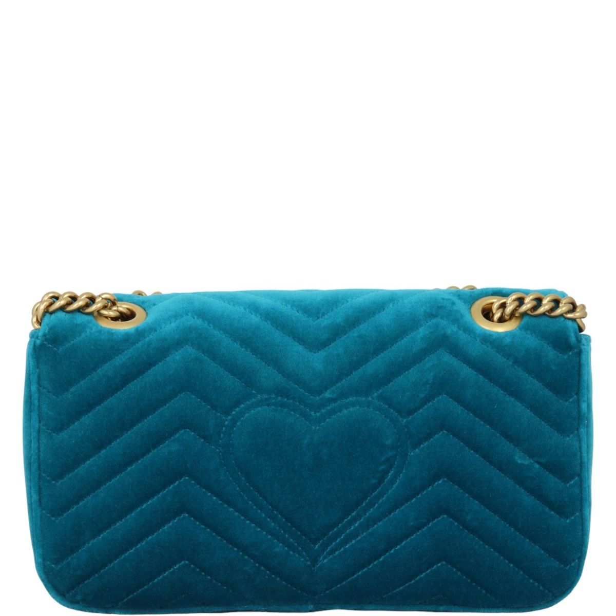 Gucci teal velvet bag deals