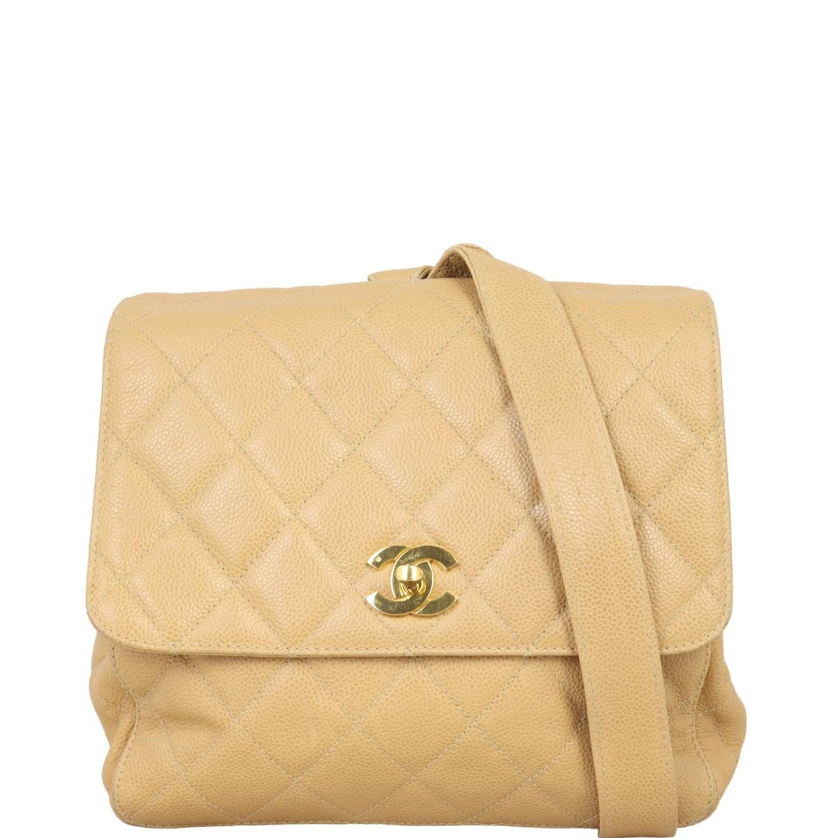 Chanel backpack gold top