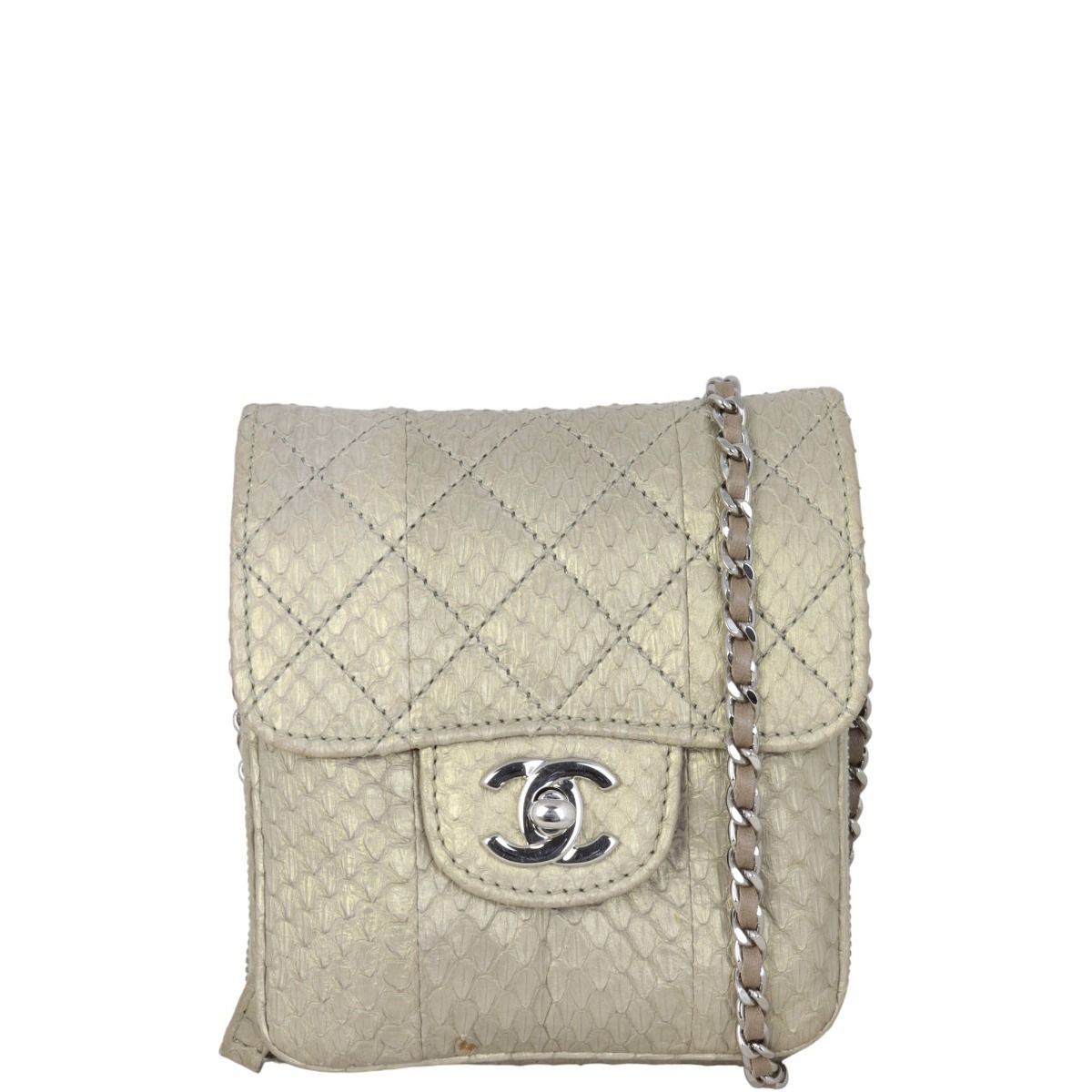 Chanel snakeskin hotsell flap bag