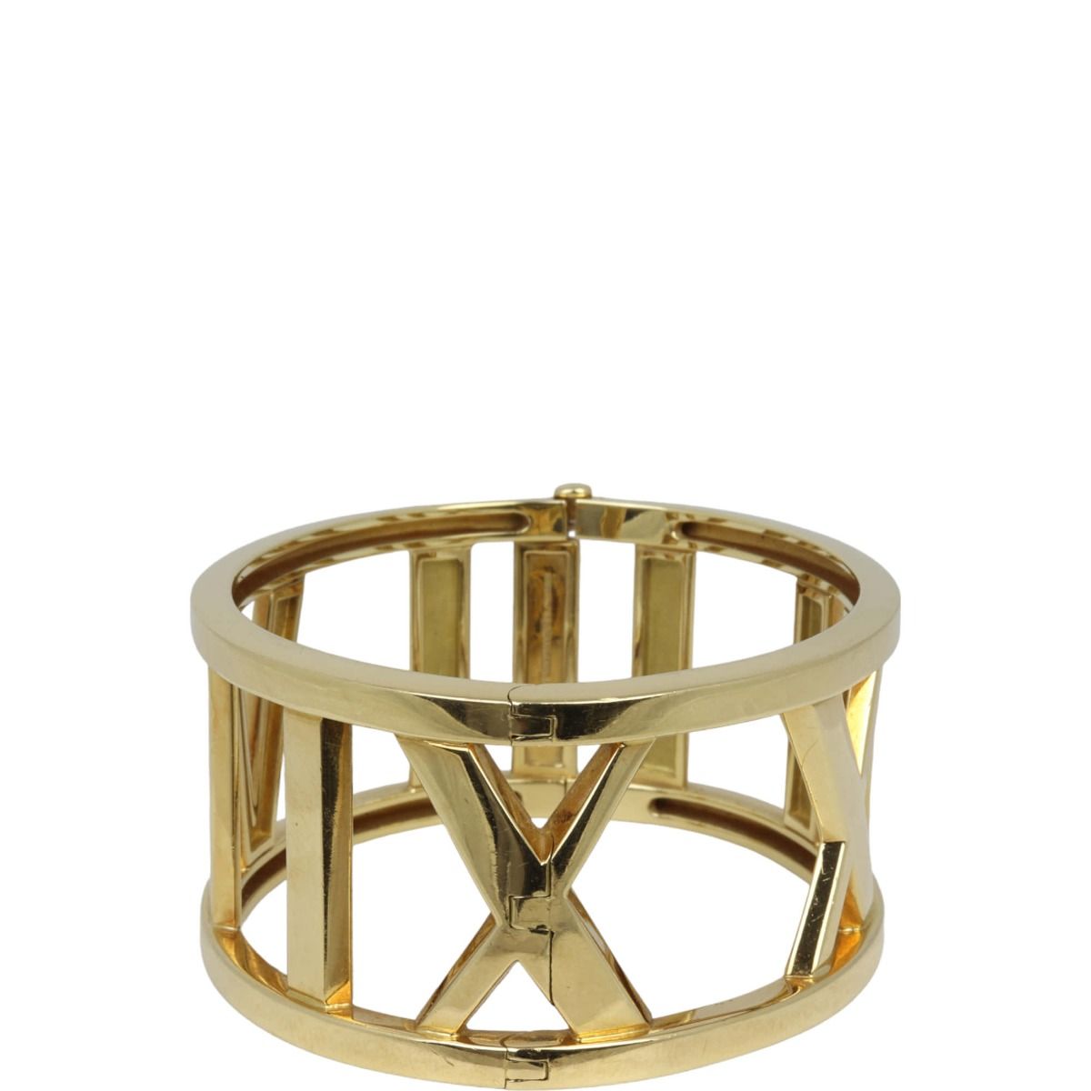 Tiffany Co. Atlas Wide 18k Yellow Gold Bangle