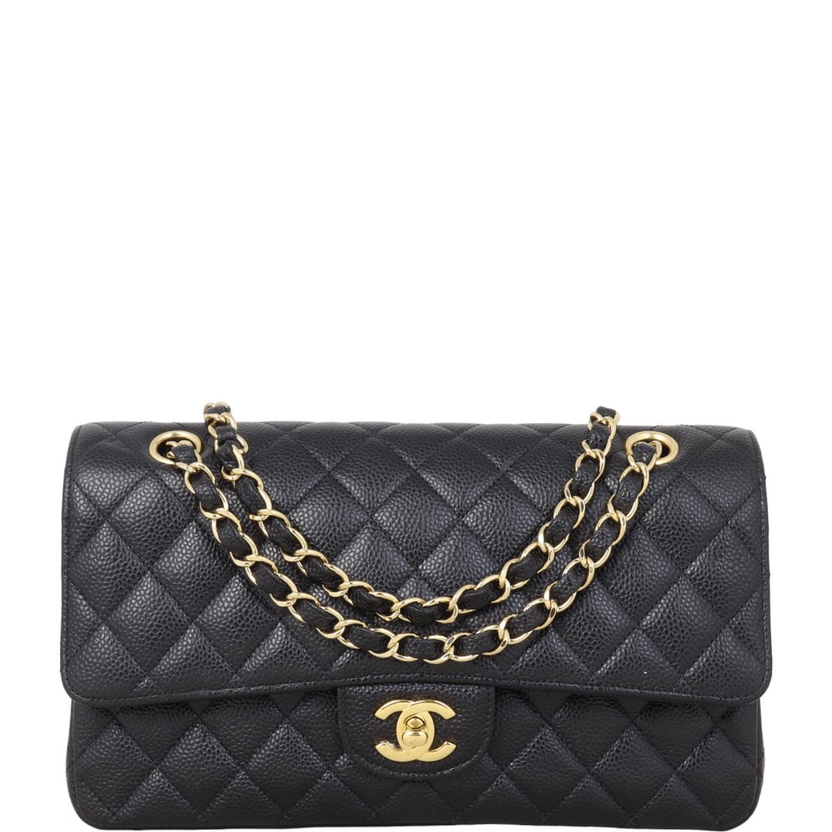 Chanel Classic Double Flap Medium Caviar Gold Hardware