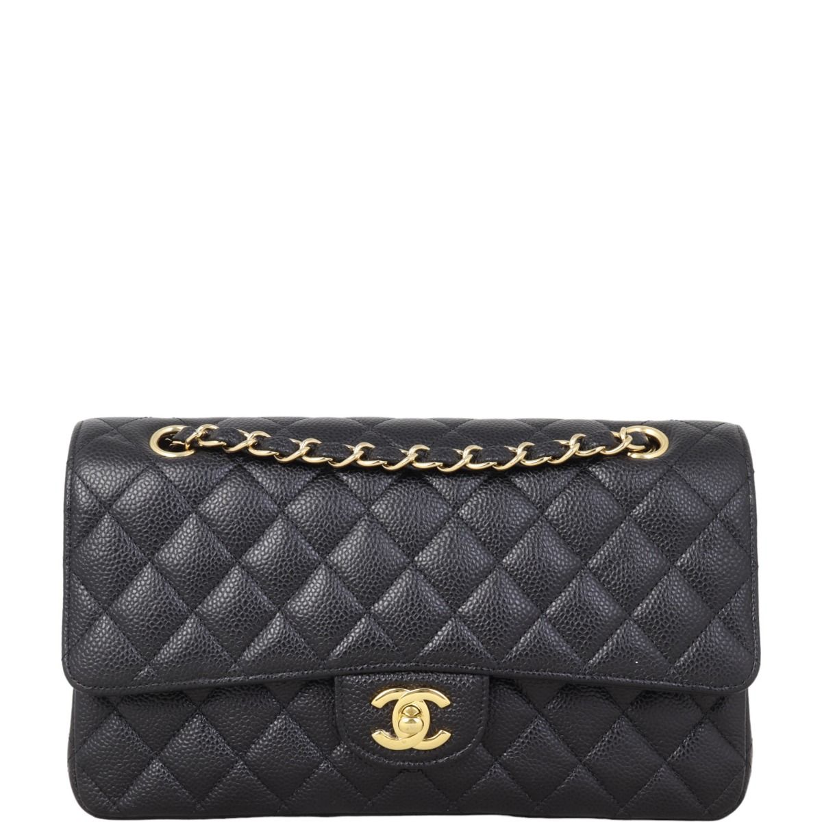 Chanel Classic Double Flap Medium Caviar Gold Hardware